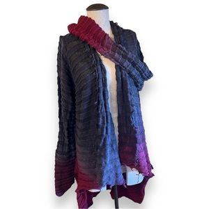 Hagcraft Farm Blackwater Cardigan, Hand dyed Cotton Sweater